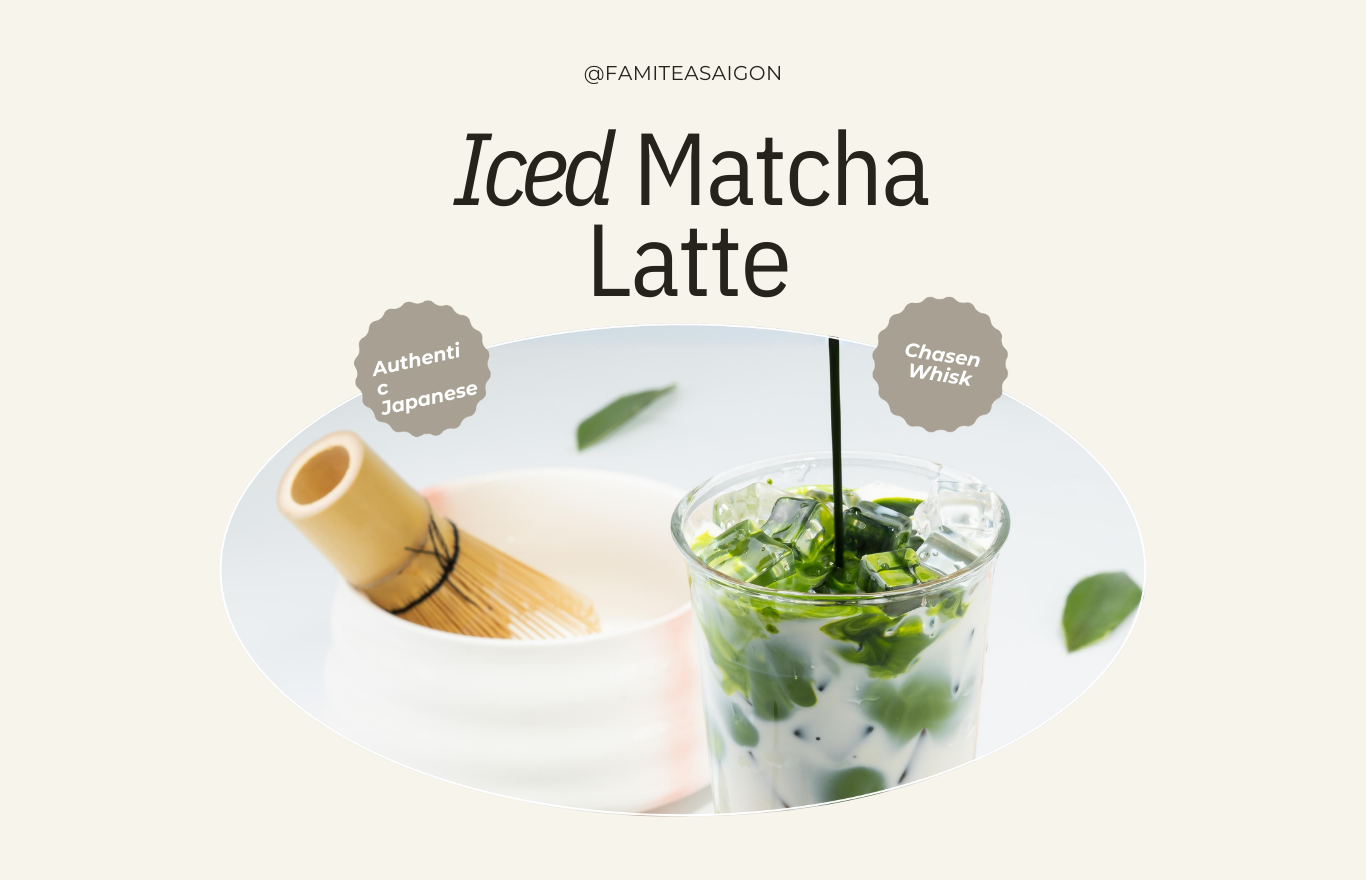 Iced match latte